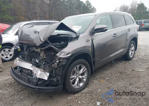 2014 Toyota Highlander Xle V6 from USA, damaged, VIN 5TDKKRFH1ES027197